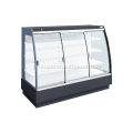 Supermarket semi-height front glass door display cooler